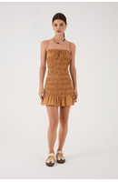 Vestido Curto Franzido
