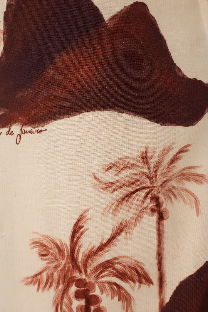 Camisa Cambraia Estampa Corcovado Mix