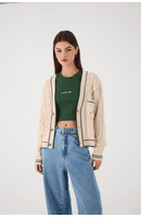 Cardigan Tricot Bordado Rio