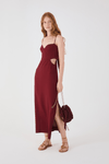 Vestido Cropped Linho Recortes