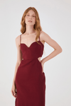 Vestido Cropped Linho Recortes