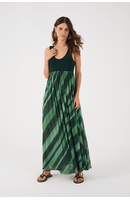 Vestido Bojo Tricot Estampa Floresta