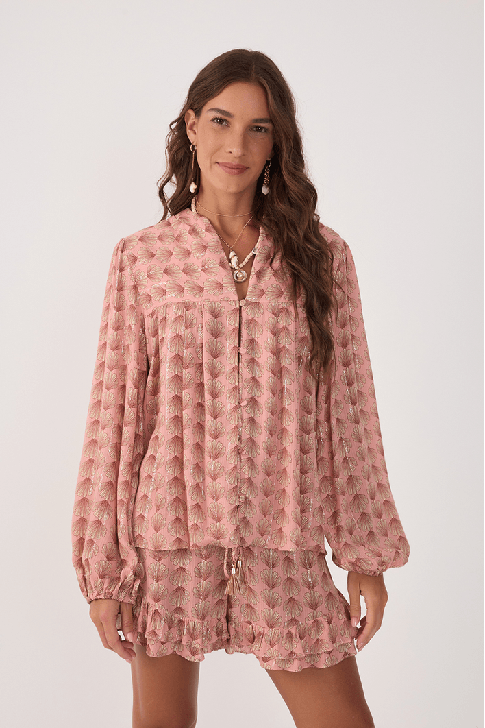 Bata Lurex Estampa Maresia