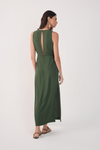 Vestido Midi Argola Decote Frente