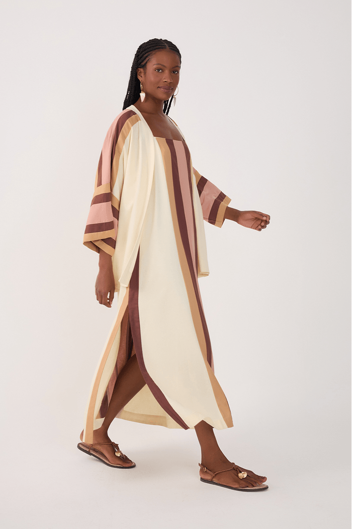 Vestido Midi Linho Color