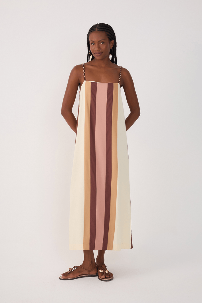Vestido Midi Linho Color