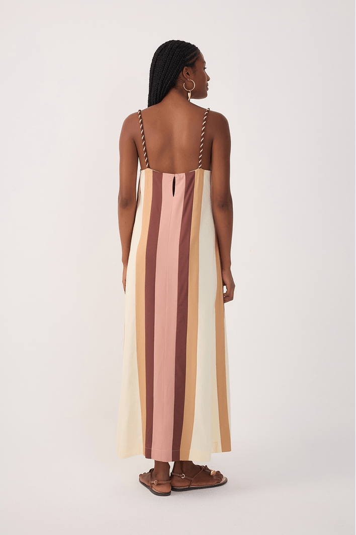 Vestido Midi Linho Color