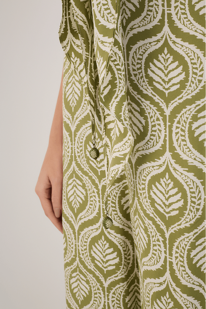 Macacão Crepe Estampa Jardim