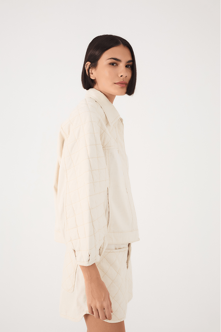 Jaqueta Sarja Linho Matelassê