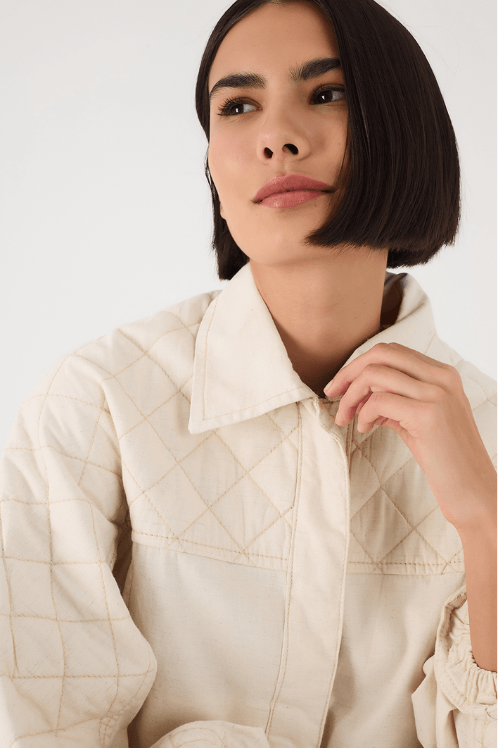 Jaqueta Sarja Linho Matelassê