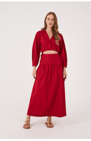 Vestido Algodão Cropped 2 Em 1