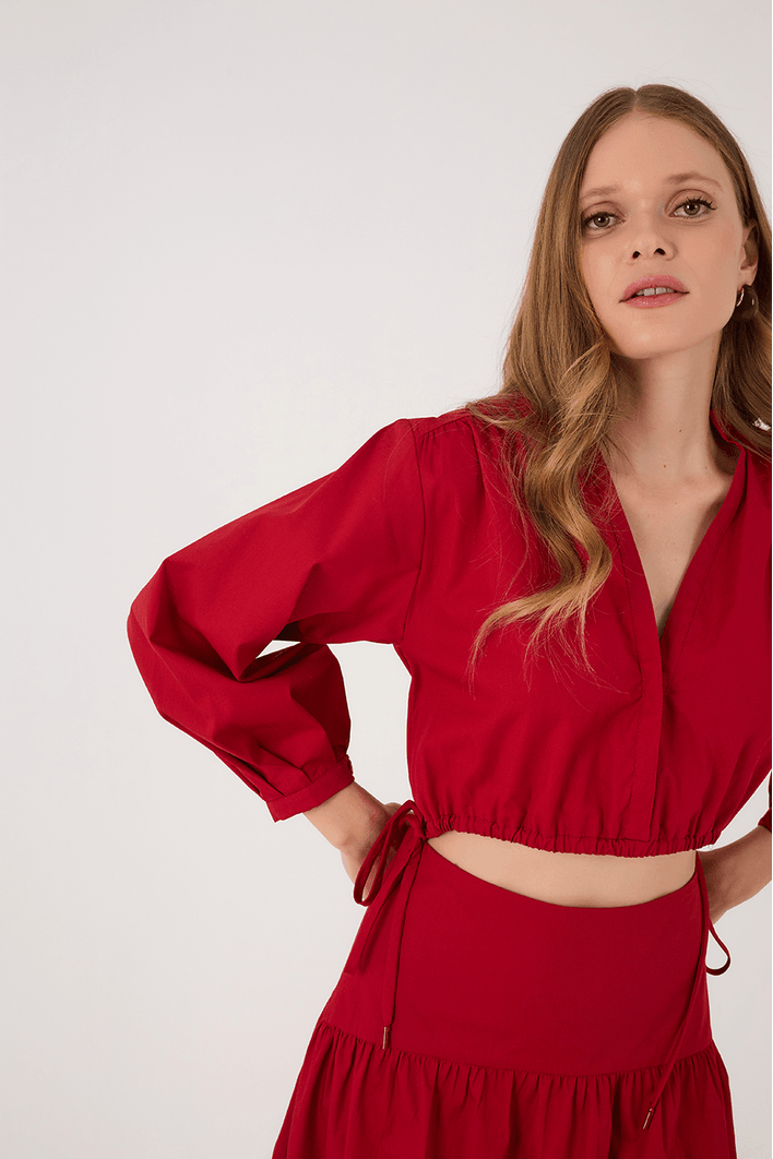 Vestido Algodão Cropped 2 Em 1