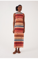 Vestido Tule Estampa Arpoador