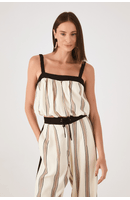 Blusa Bubble Linho Estampa Parque