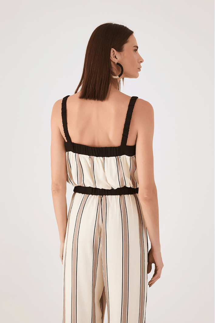 Blusa Bubble Linho Estampa Parque