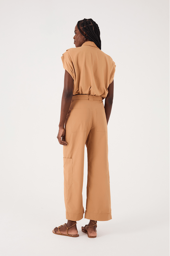 Calça Algodão Cargo Cinto