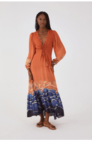 Vestido Cropped Lurex Estampa Maré Alta