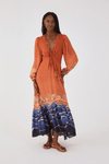 Vestido Cropped Lurex Estampa Maré Alta