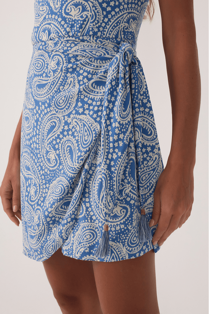 Vestido Crepe Estampa Céu Sereno