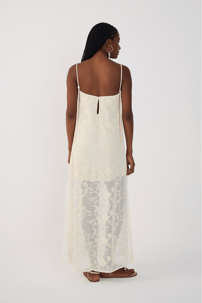 Vestido Tela Bordada