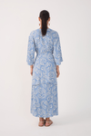 Vestido Cropped Crepe Estampa Céu Sereno