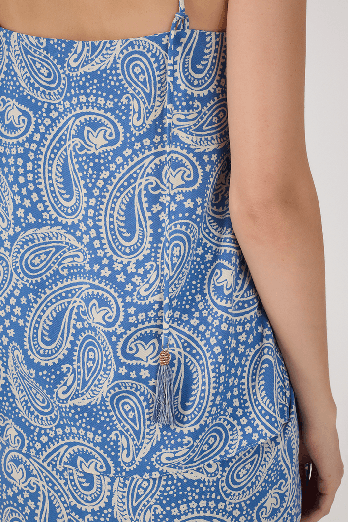 Blusa Crepe Estampa Céu Sereno