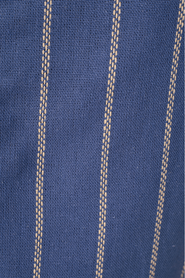 Blusa Linho Listrado Botões