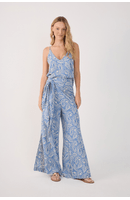 Calça Lenço Crepe Estampa Céu Sereno