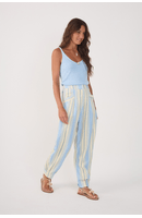 Calça Linho Estampa Descanso Azul