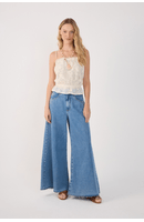 Calça Jeans Pantalona
