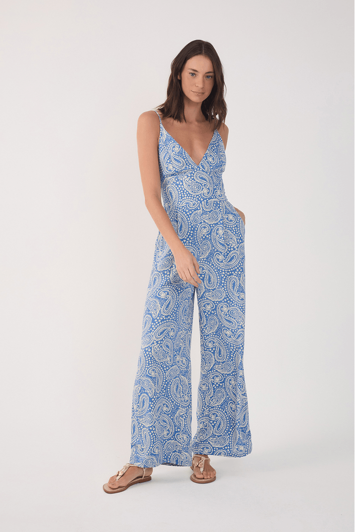 Macacão Crepe Estampa Céu Sereno