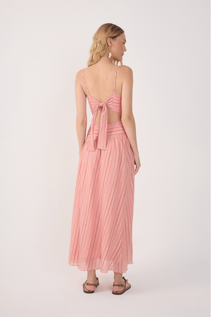 Vestido Voil Lurex Pala