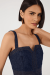 Corselet Jeans Pespontos