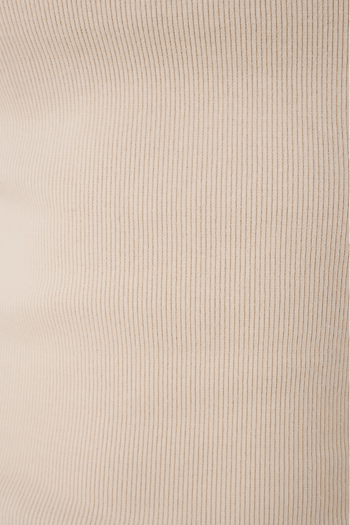 Camiseta Canelada Com Bordado Coqueiro