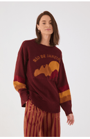 Casaco Tricot Jacquard Rio