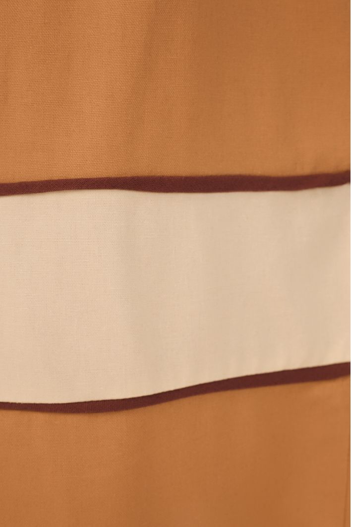 Saia Midi Linho Recortes Color