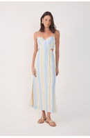 Vestido Cropped Estampa Descanso Azul
