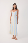 Vestido Cropped Estampa Descanso Azul