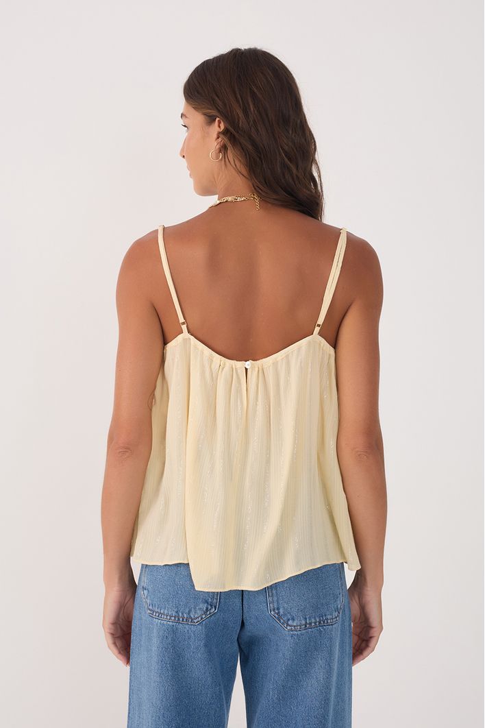 Blusa Lurex Pala Decote