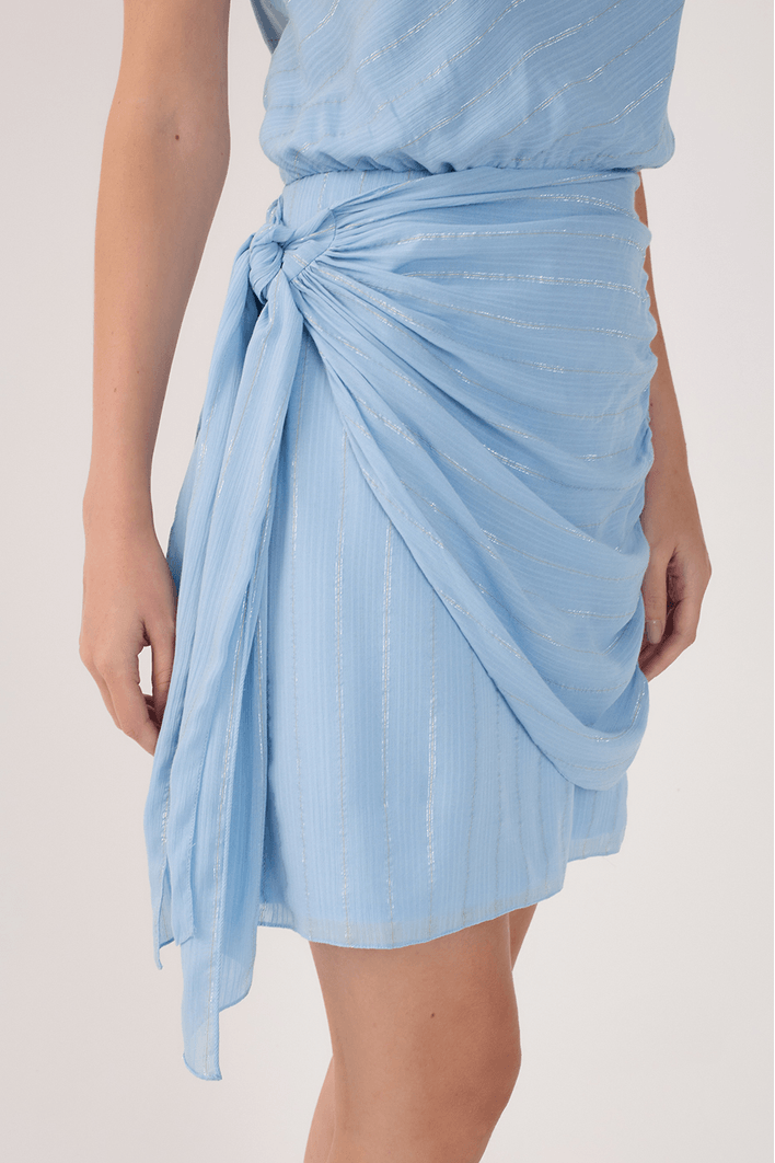 Vestido Curto Lurex Um Ombro Só