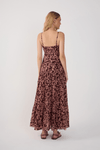 Vestido Cropped Estampa Margaridas Rosa