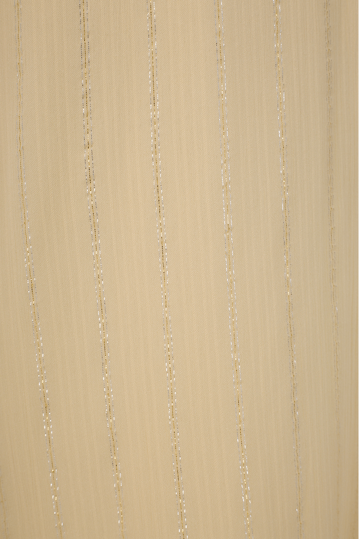 Vestido Longo Lurex Babados