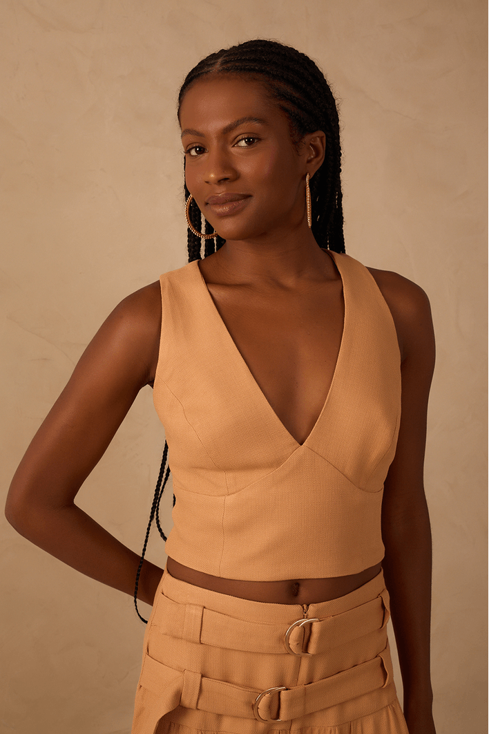 Blusa Cava Reta Costas