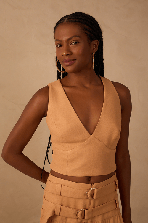 Blusa Cava Reta Costas