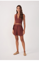 Short Alfaiataria Cos Fivelas