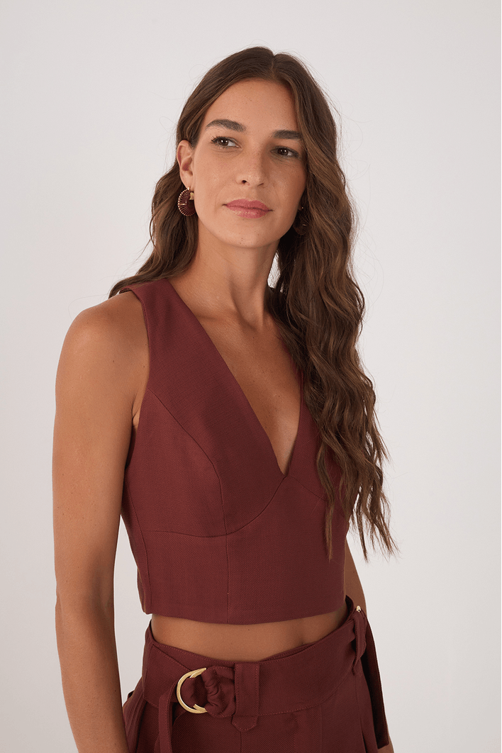 Blusa Cava Reta Costas