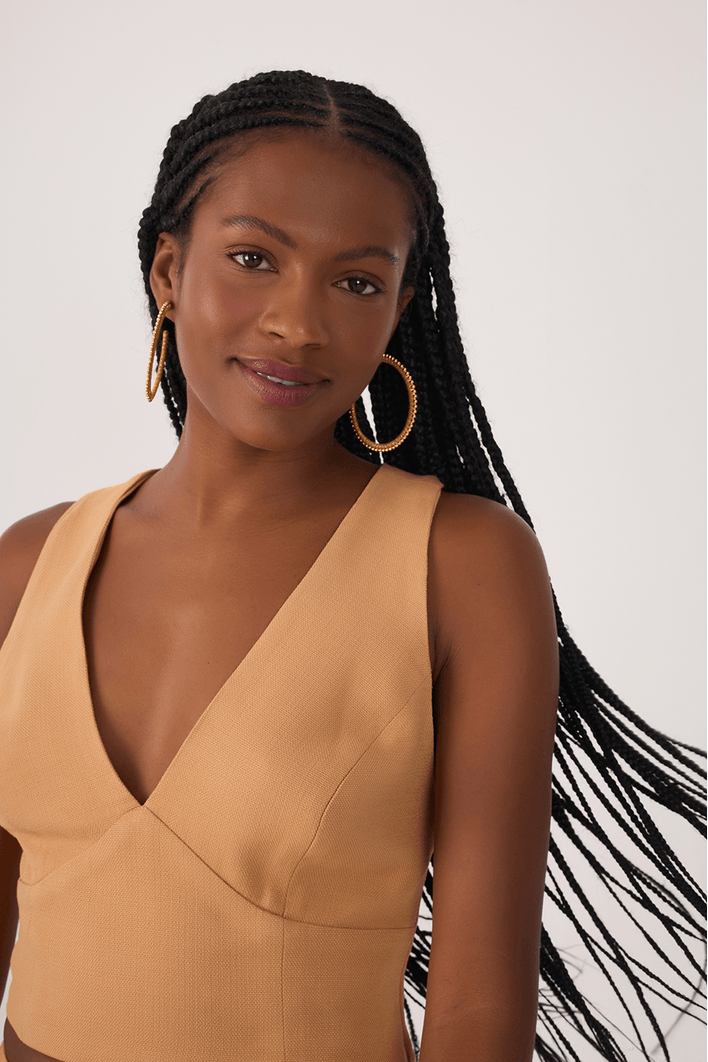 Blusa Cava Reta Costas