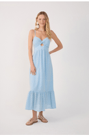 Vestido Cropped Laise Recorte Cintura