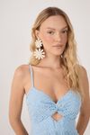 Vestido Cropped Laise Recorte Cintura