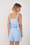Blusa Linho Amarração Lateral